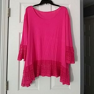 Womens pink top